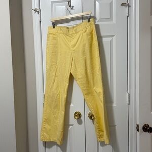 JM Collection Yellow Soft Chino Pants